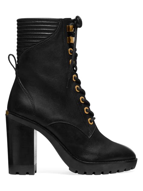 michael kors bastian lace up booties reviews|Michael Kors Bastian Lace.